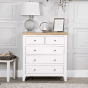 White Chest of Drawers - LEHI Medium Chest 5 Drawers