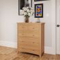 Comodo 2 Over 3 Chest of Drawers - Light Oak