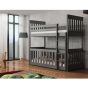 Kristofer Wooden Bunk Bed with Cot Bed and Foam Mattress - Graphite
