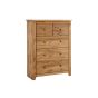 Havana 3+2 Drawer Storage Chest - Pine