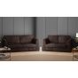 Chocolate 3 seater with 2 Seater Sofa Set