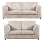 Cream 3 seater with 2 Seater Sofa Set
