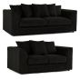 Black Sofa Set