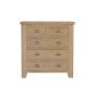 Norfolk 2 Over 3 Chest of Drawers - Somke Oak