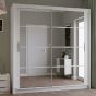 Dexter Sliding Door 203cm Wardrobe - White