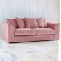 Desmond Jumbo Cord 3 Seater Scatterback Sofa - Pink