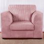 Desmond Jumbo Cord Upholstered Armchair - Pink