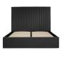 Kingsize Bed - BERI I Ottoman 5ft Bed Black