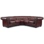 Corner Sofa - CHANTEL Large Corner Sofa Oxblood Red 220cm