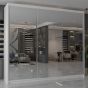 Sliding Wardrobe - CHICAGO II 3 Door Mirrored Wardrobe White 250cm
