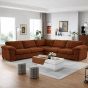 Corner Sofa - CORDURA Full Back Jumbo Cord - Brown