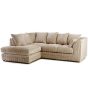 DESMOND Jumbo Cord 4 Seater L Shaped - Left Hand Facing Corner Sofa - Mink