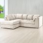 Desmond Jumbo Cord Corner Sofa - Cream