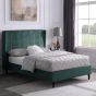 Amelia 5ft Kingsize Bed - Green Velvet Fabric