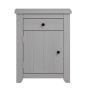 Bedside Table - HARLAN Nightstand Grey 53cm