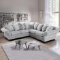 Lisburn Modern Design High Quality Finish Corner Sofa Set - Light Grey