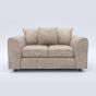LORVANI Fabric 2 Seater Scatterback Sofa - Beige
