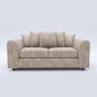 LORVANI Fabric 3 Seater Scatterback Sofa - Beige