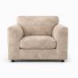 LORVANI Fabric Armchair - Beige
