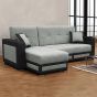 Corner Sofabed - MARTHA Fabric 3 Seater L Shaped Left Hand - Grey