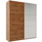 Wokingham Sliding Door Mirror 200cm Wardrobe - Oak Wotan