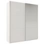 Wokingham Sliding Door Mirror 200cm Wardrobe - White