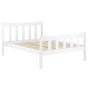 Kingsize Bed - HARLAN Wooden 5ft Bed White