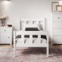 Single Bed - HARLAN Wooden 3ft Bed White