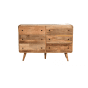 Oak Finish Chest of Drawers - CONCORD Large Chest  6 Drawers