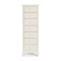 Cameo 7 Drawer Narrow Storage Chest - Stone White