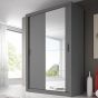 Artimas IV Sliding Door Wardrobe 150cm - Grey Matt