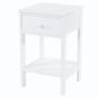 Shaker 1 Srawer Petite Bedside Cabinet - White