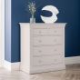 Clermont 3+2 Drawer Chest - Light Grey