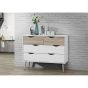 White Chest of Drawers - MARTOCK Large Chest  4 Drawers