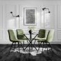 MAXEN Corduroy Fabric Dining Chair - Moss