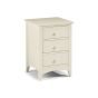 Cameo 3 Drawer Bedside Table