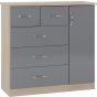 Grey Chest of Drawers - NEWBIGGIN Large Chest 5 Drawers