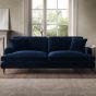 PAYTON Velvet 4 Seater Sofa - Navy Blue