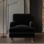 PAYTON Velvet Armchair - Black