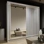 Zeus Sliding Door Wardrobe - White
