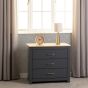 Grey Chest of Drawers - PORTLETHEN Medium Chest 3 Drawers