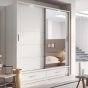 Artimas V Sliding Door Wardrobe 200cm - White Matt
