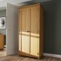 Cardano 2 Door Full Hanging Wardrobe - Rustic Oak