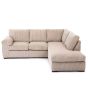 Corner Sofa AMALFI Standard Back Jumbo Cord Right Hand Facing Corner Sofa - Cream