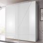 Fabia 2 Door Gloss Sliding Wardrobe 200cm - White