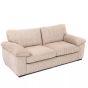 3 Seater Sofa AMALFI Standard Back Jumbo Cord 3 Seater Sofa - Cream