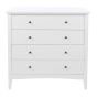 Como 4 Drawer Chest - White