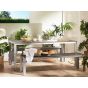 6 Seater Aluminium Garden Dining Set Grey NARDO