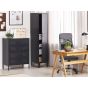 Black Chest of Drawers - KOLACHI Medium Chest  4 Drawers