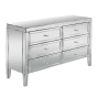 Birlea Valencia Mirrored 6 Drawer Wide Storage Chest
